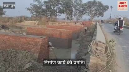 कानपुर: साढ़ में रामगंगा नहर पुल की कोठी बनकर तैयार, दिसंबर के अंत तक लिंटर पड़ने का अनुमान