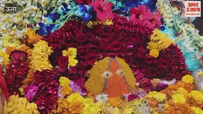 Una Crowds of devotees gathered at Chintpurni, the complex echoed with cheers