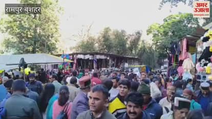 Rampur Bushahr Lavi market was bustling with buyers on Sunday, crowds of people gathered at the International Lavi Fair Ground Patbangla