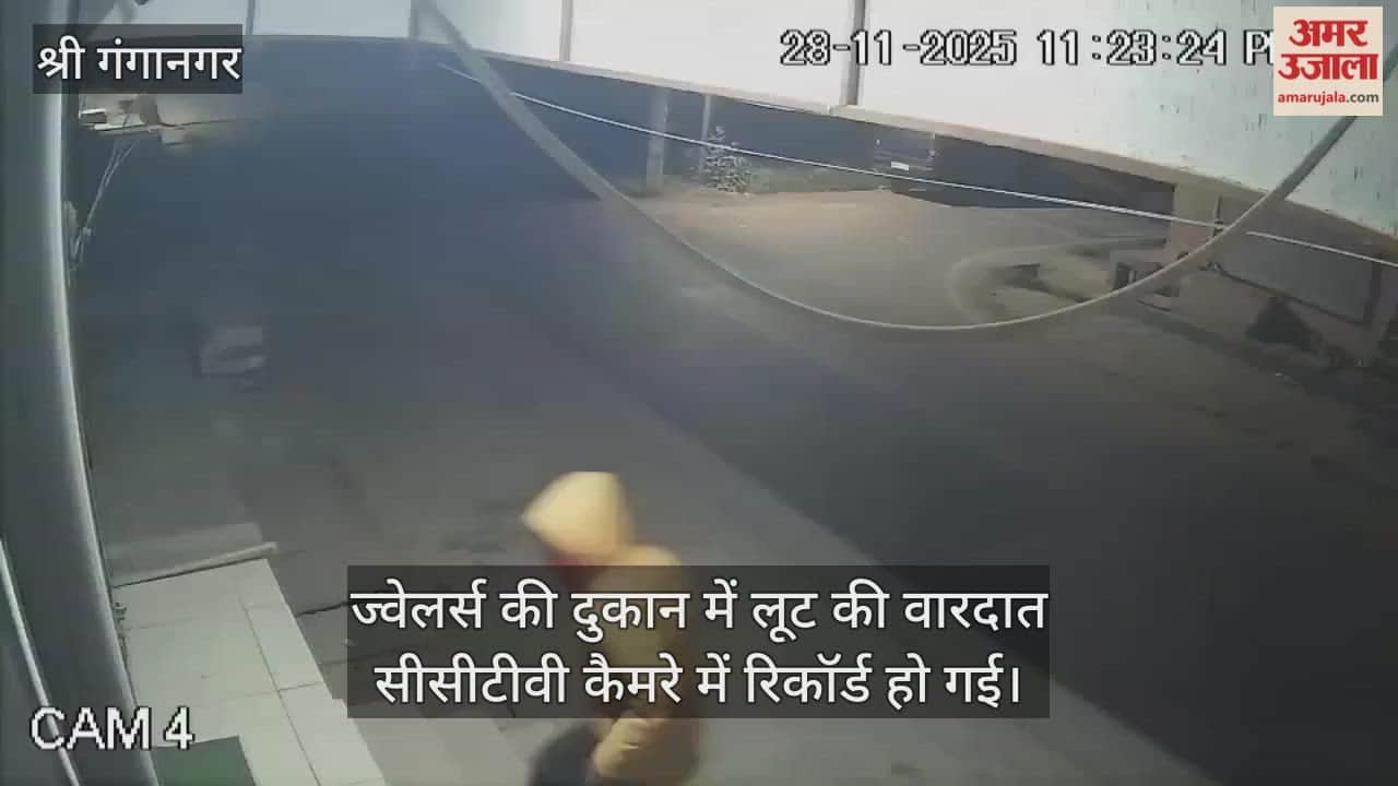 Sri Ganganagar News: Thieves Flee with Jewellery Worth 3 Lakh from Jeweller’s Shop, Act Caught on CCTV