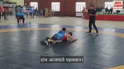 Wrestlers betting in Greco-Roman wrestling held in Gorakhpur