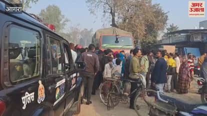 Auto Crashes Into Stationary Container in Khandauli