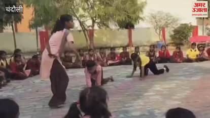 Girls celebrated joy of blind man buff in playful manner