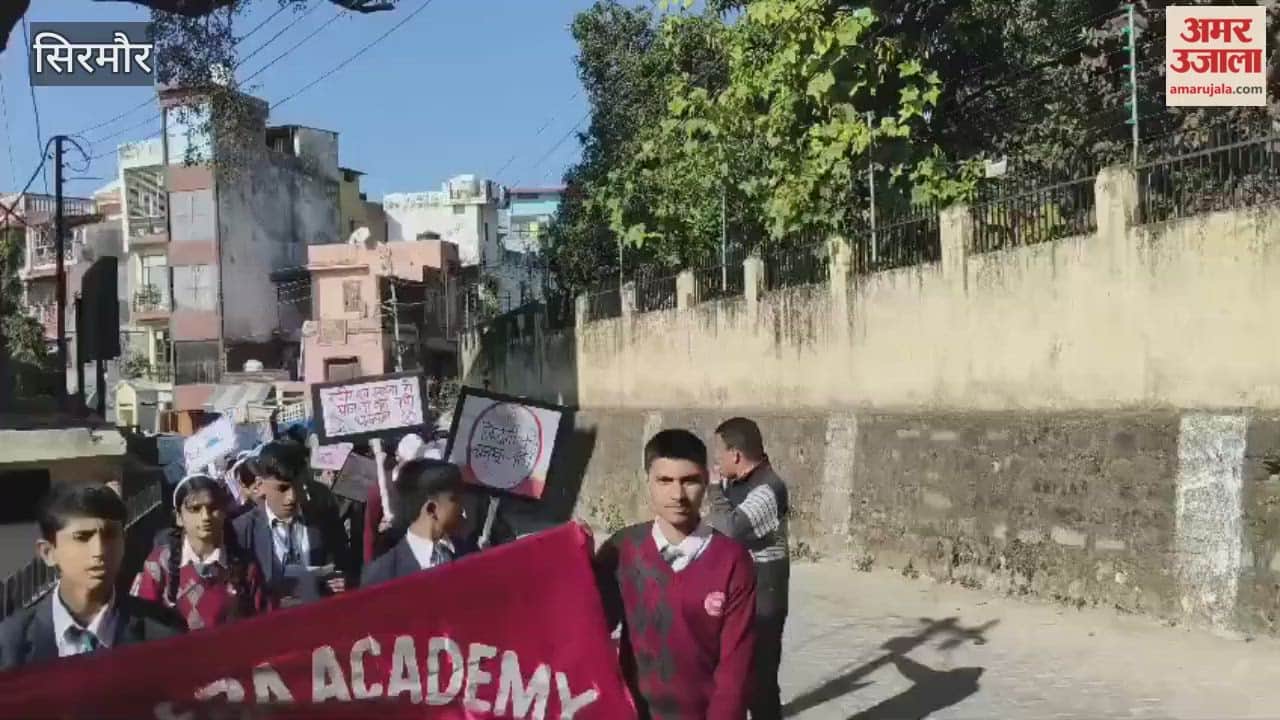 Sirmour Children of New Era Academy School took out an awareness rally against drug abuse