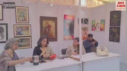 Painting exhibition organized by Kalagram becomes center of attraction for people in gurugram