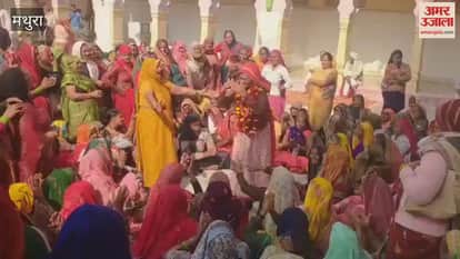 Crowds of devotees gathered at Shridauji Temple on Ekadashi
