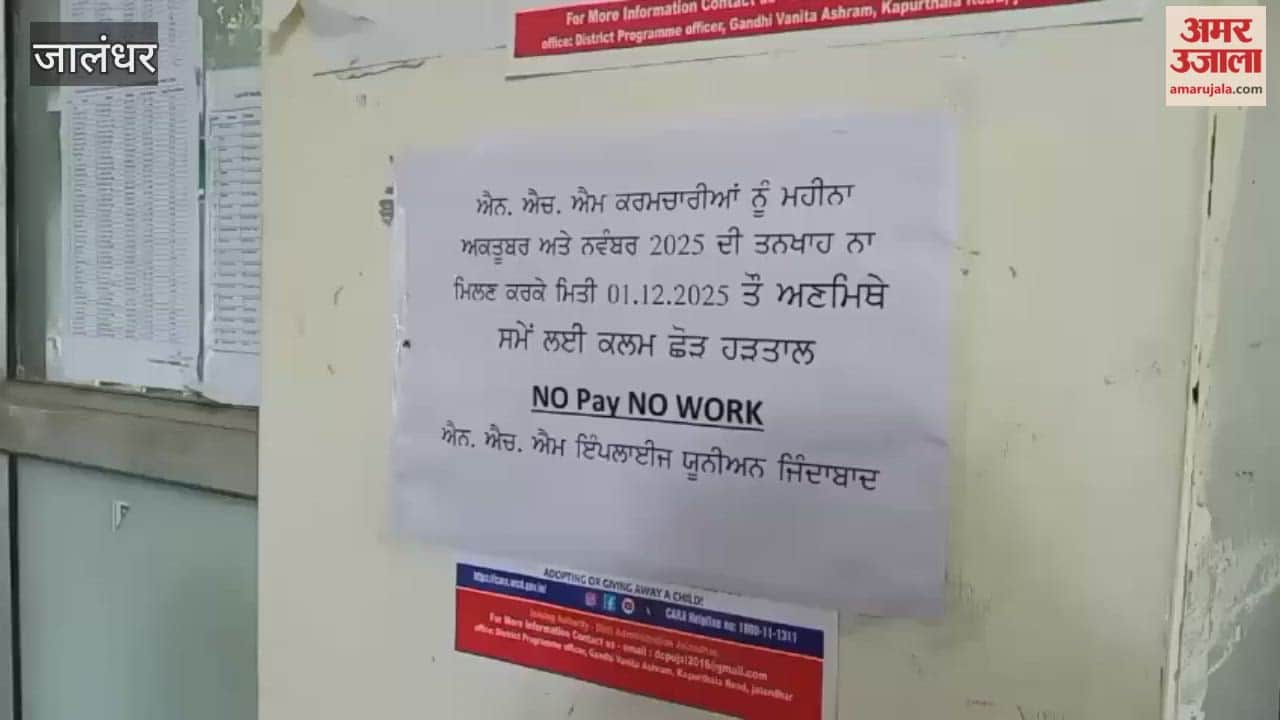 NHM employees continue strike in Jalandhar over non-payment of salaries
