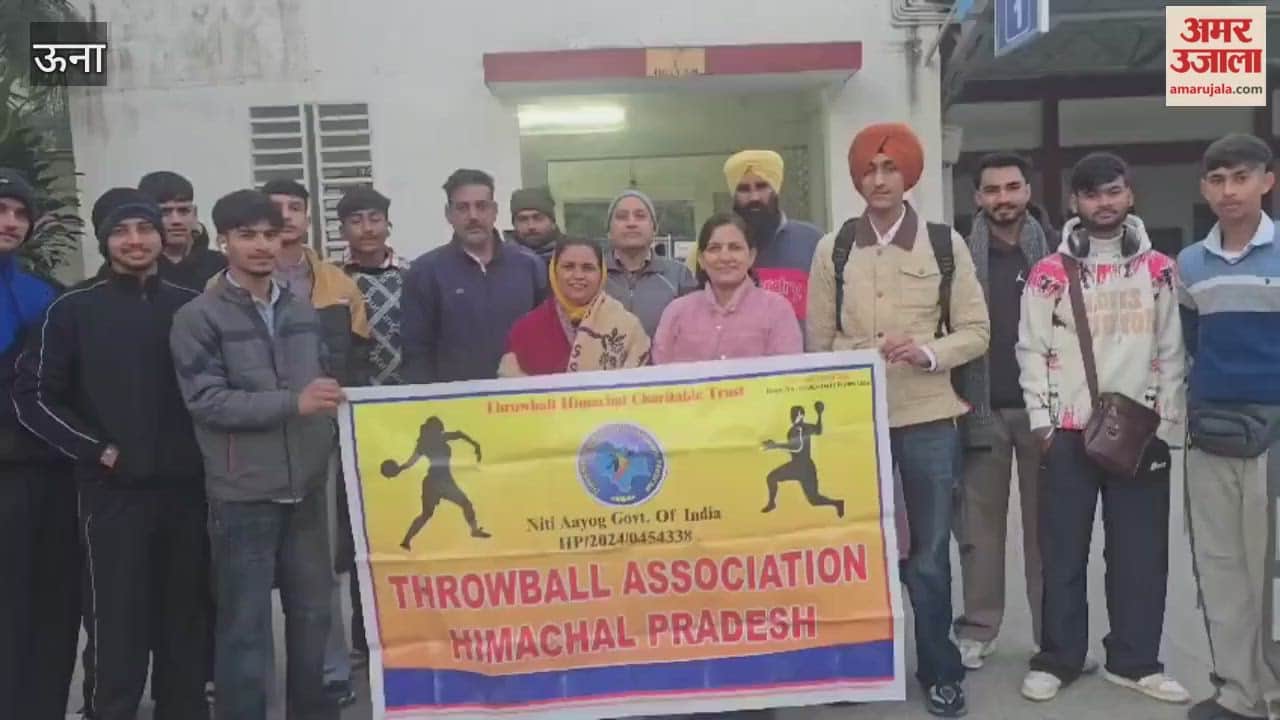 Una Himachal team leaves for the 35th Junior Throwball National Championship to be held in Mumbai