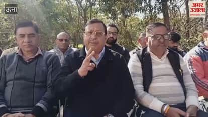 Una Former minister Virendra Kanwar said Sukhu government has only done the work of deceiving the public in three years