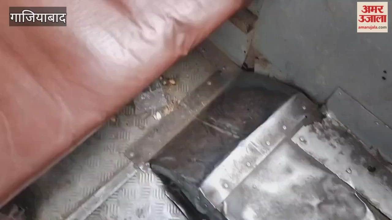 Ghaziabad Transport Corporation buses running without fog lights and with broken windows