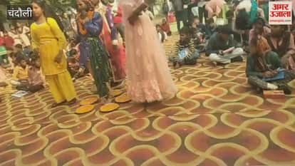 Ankush won math and chair race Chandan won touch-and-identify competition