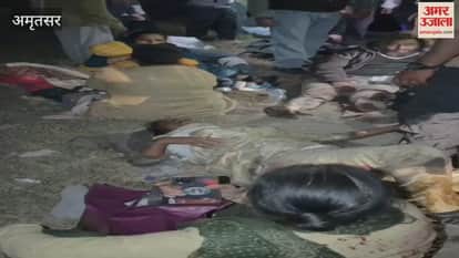 Bus and dumper collide in Amritsar child and woman killed