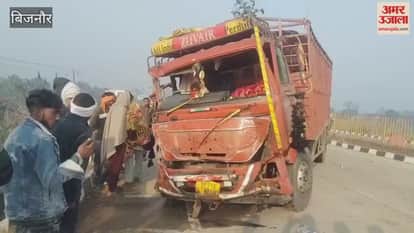 Three died in an accident in Bijnor highway