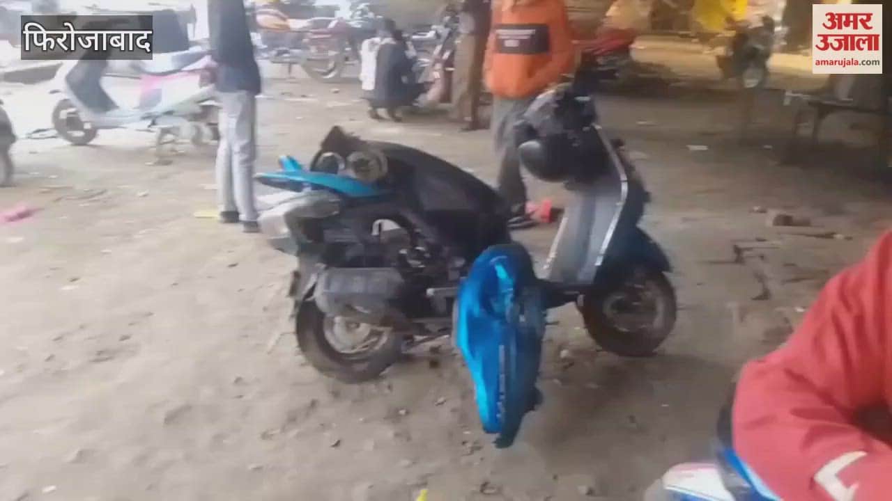 Scooter Erupts in Flames at Busy Intersection, One Man Badly Burned