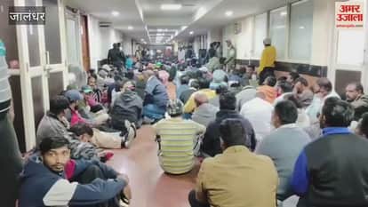 Jalandhar Municipal Corporation employees on strike