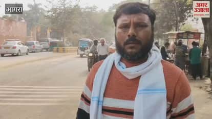 Dust Chokes Commuters on Central Hindi Institute Road Amid Excavation