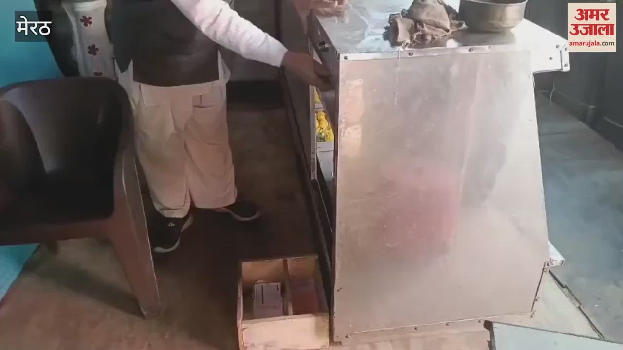 Meerut: Thieves are emboldened in Mawana, burglarizing shops for the second time in two months, raising questions about the police
