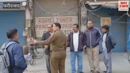 Kotwali police reached BR Chemicals shop located at Nehru Ground for questioning in Faridabad
