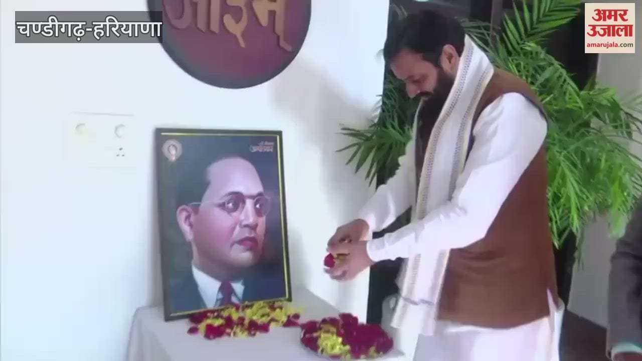 Chief Minister Nayab Singh Saini paid tribute to Dr. Bhimrao Ambedkar on his Mahaparinirvan Day.