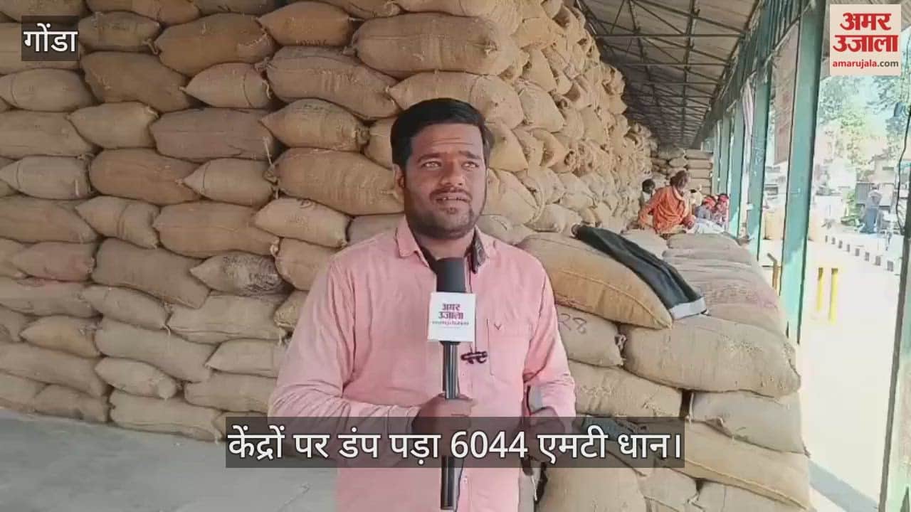 गोंडा में केंद्रों पर डंप पड़ा 6044 एमटी धान, ठप होने की कगार पर खरीद