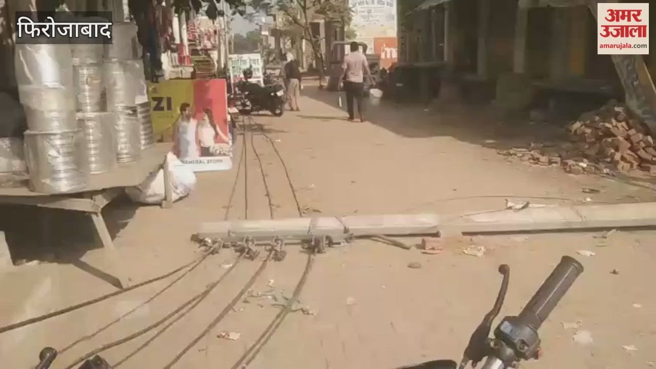 Electric Pole Damaged by Unknown Vehicle in Hathwant; Power Supply Disrupted
