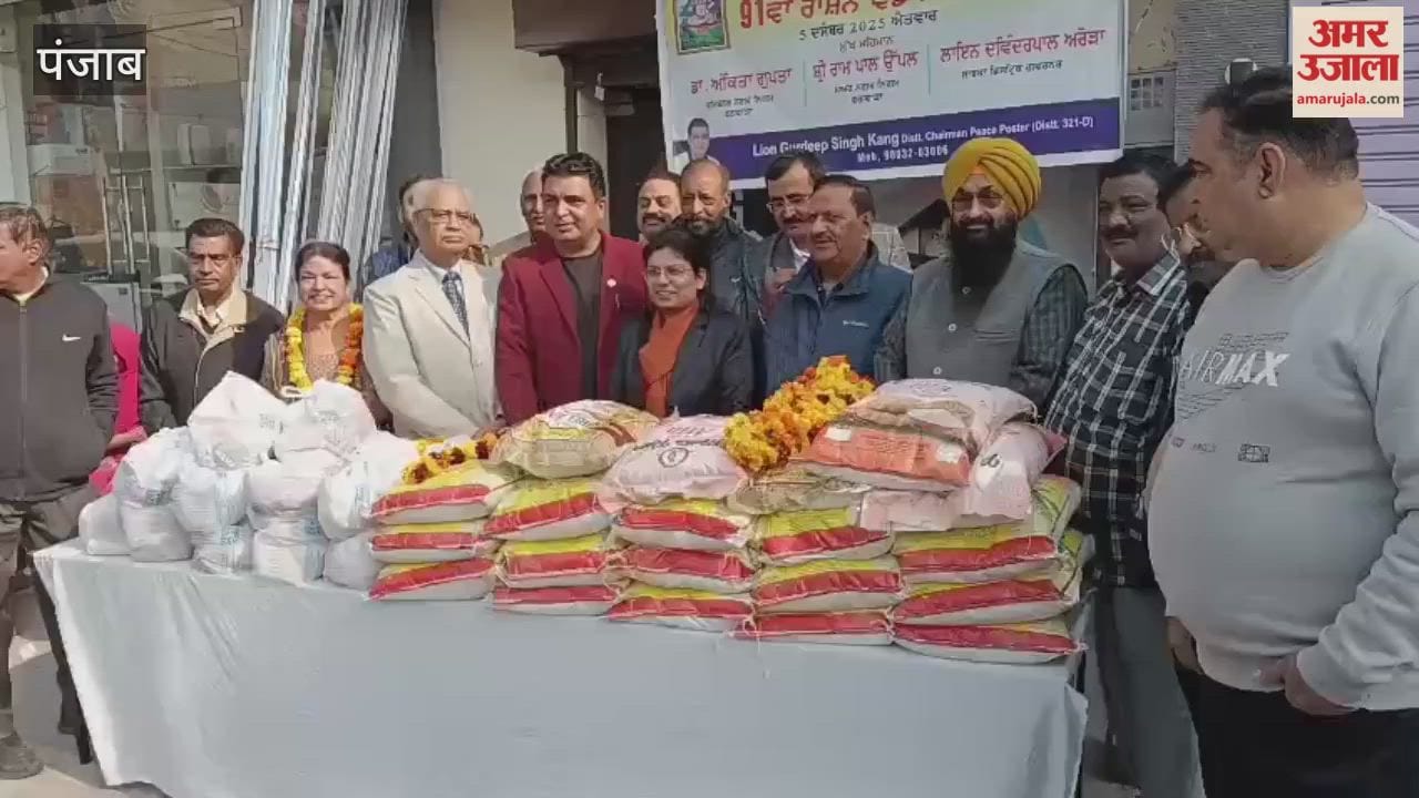 Lion Gurdeep Singh Kang organised the 91st monthly ration distribution function in Phagwara.