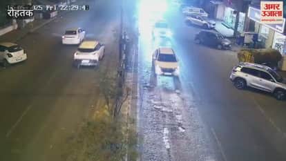 In Rohtak, youths in a car drove around with a man hanging from the hood at night; the police deployed a SWAT team during the day.