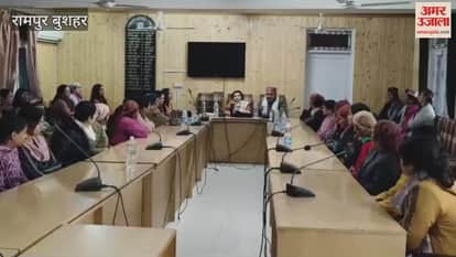 Rampur Bushahr Anganwadi workers in Rampur held a meeting and formulated a strategy
