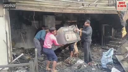 Fire at New Lakshmi Sweets causes losses worth lakhs