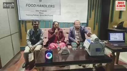 Traders were given training on food safety and hygiene