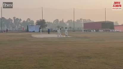 Haryana team reached the semi-finals of the National School Cricket Competition in Hisar
