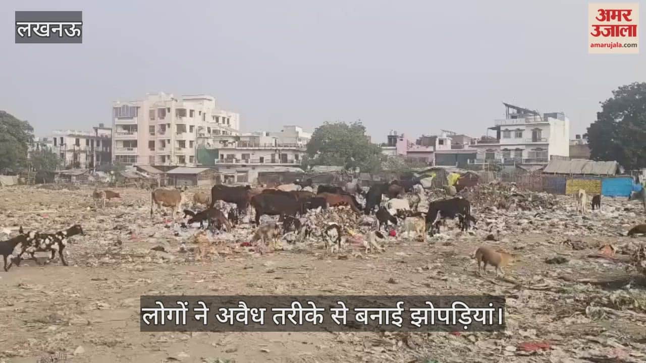 VIDEO : खाली भूखंड को नगर निगम में कूड़ा घर बना दिया, लोगों ने अवैध तरीके से बनाई झोपड़ियां