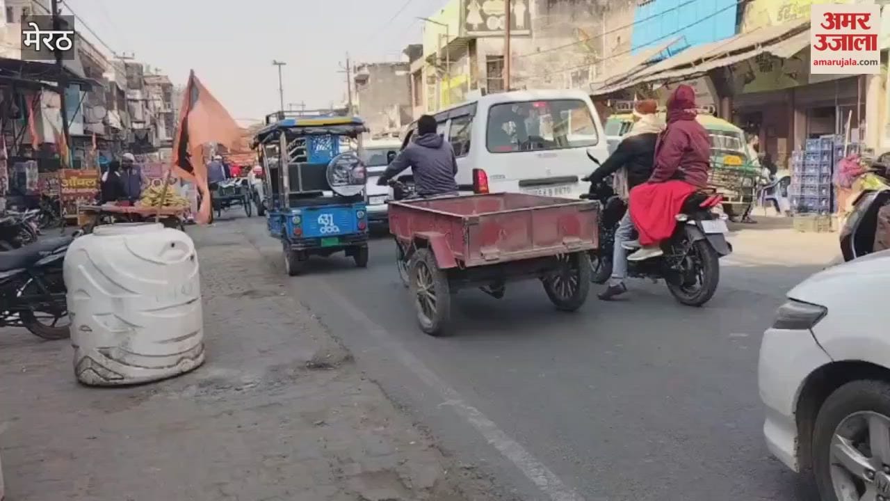 Meerut: No solution has been found for the traffic congestion in Lawar; severe traffic jams are occurring every day