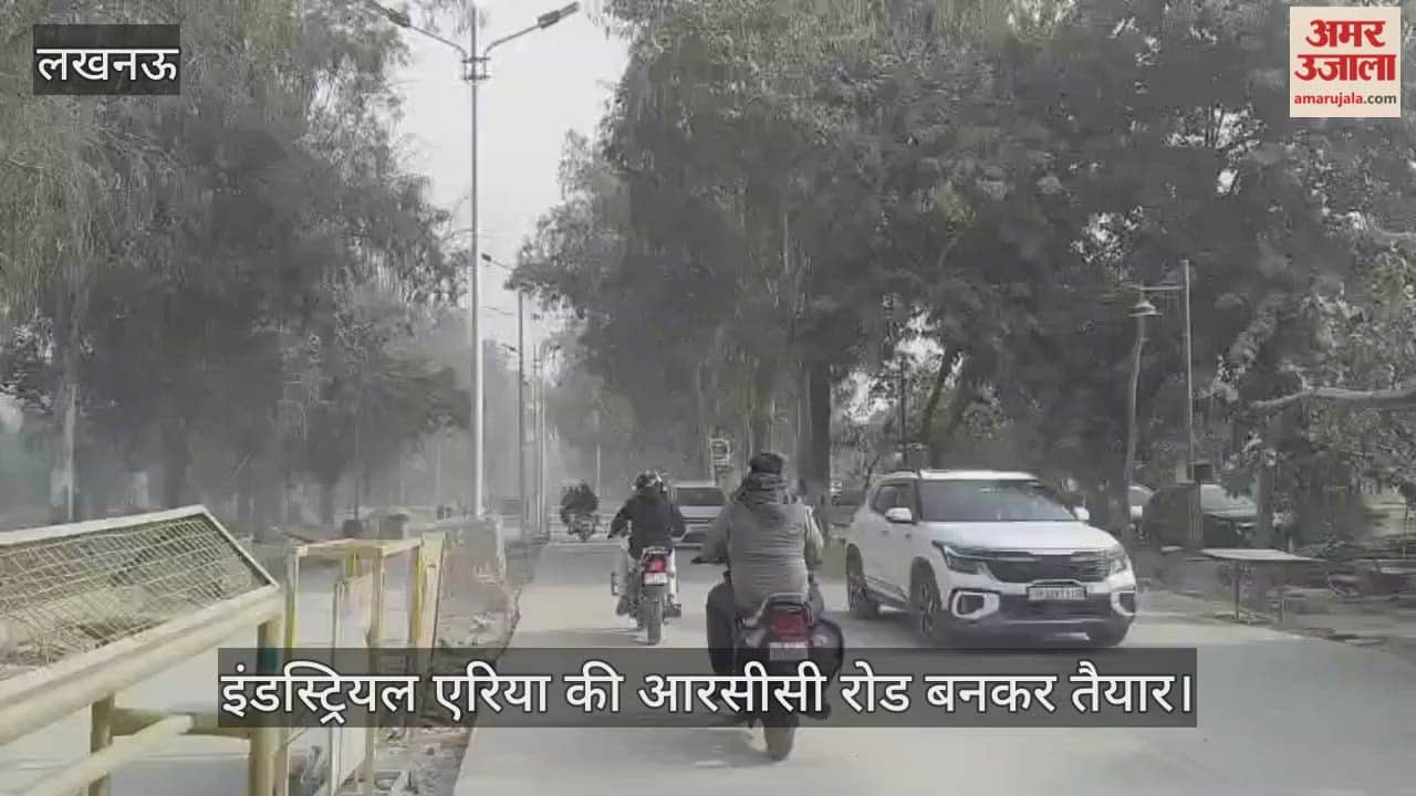 VIDEO: खबर का असर... इंडस्ट्रियल एरिया की आरसीसी रोड बनकर तैयार