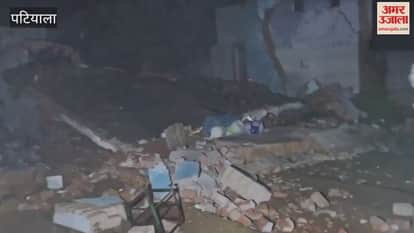 A huge explosion occurred after a cylinder caught fire at a gas agency in Nabha village.