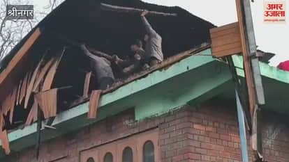 Two Houses, Cow Shed Gutted in Fire Incident at Memander Shopian