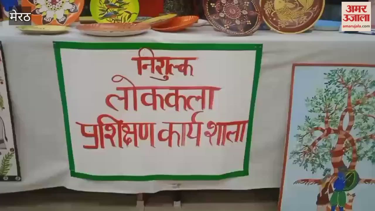 Meerut: A three-day Madhubani folk art training workshop begins at CCSU.