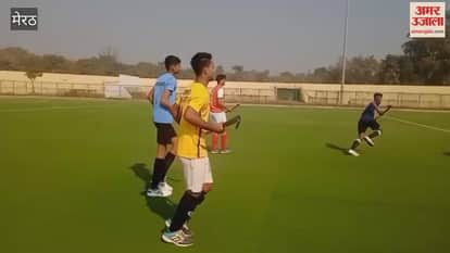 Meerut: Hockey trials were held at the Kailash Prakash Sports Stadium