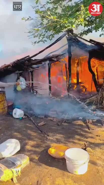 Fire breaks out in house in Tanda, causing loss of lakhs including crops and bikes
