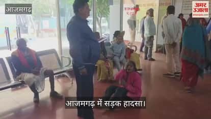 pickup truck carrying devotees returning from  fair overturned injuring several people in azamgarh