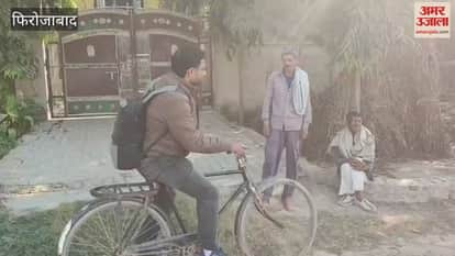 Village Secretary Rides Bicycle to Panchayat Amid Protest Over Online Attendance and Allowances
