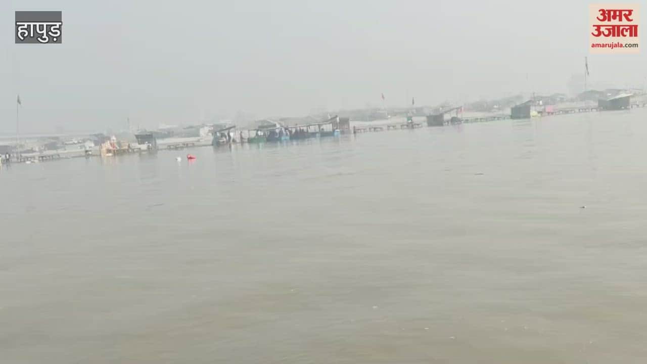 Rising water levels in the Ganges at Brajghat have submerged temporary ghats, posing a safety risk to devotees