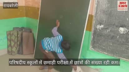 रायबरेली में परिषदीय स्कूलों में छमाही परीक्षा शुरू, छात्रों की संख्या रही कम