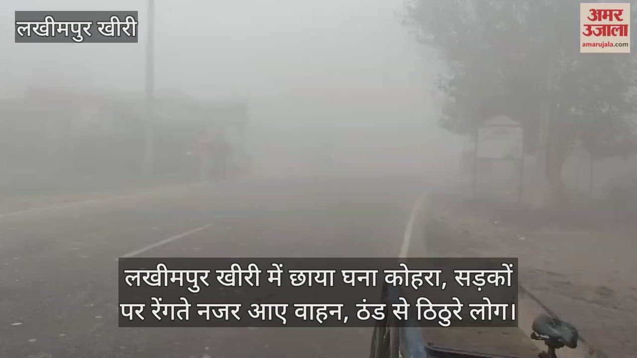 Dense fog enveloped Lakhimpur Kher