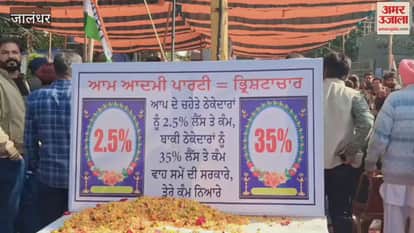 Congress protests against Municipal Corporation in Jalandhar