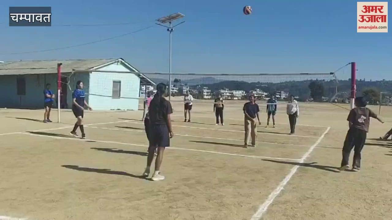 Showed strength for the district level volleyball team in champawat