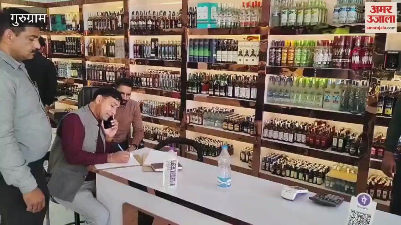 Palwal CM Flying Squad team from Faridabad raided a liquor shop