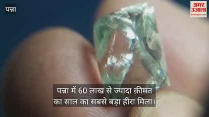 The biggest diamond of the year, weighing 15.34 carats and worth more than Rs 60 lakh, was found in Panna.