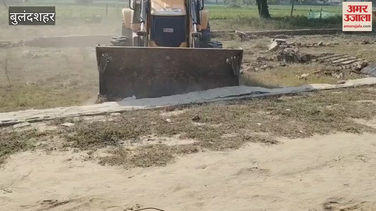 Bulandshahr Two unauthorized colonies spread over 18 bighas in Secunderabad demolished