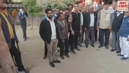 Advocates protested against agreement of 70 villages to be held in Jasrana